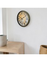 Eskitme Nostaljik Tasarım 52 cm Metal Duvar Saati
