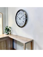 Krom Modern Desenli 52 x 52 cm Duvar Saati