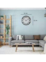 Krom 52 cm Metal Klasik Duvar Saati
