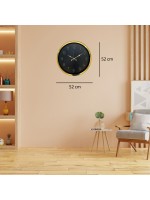 Gold Dekortaif 52 x 52 cm Duvar Saati