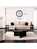 Siyah Modern Harmony 52 x 52 cm Duvar Saati