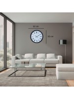 Siyah Dekoratif Roma Rakamlı 52 x 52 cm Duvar Saati