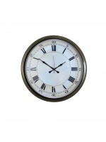 Vintage Roma Rakamlı 52 cm Metal Duvar Saati