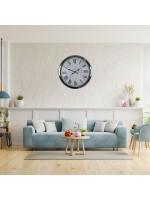 Krom Imperium 52 cm Metal Dünya Haritası Duvar Saati