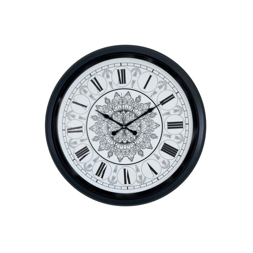 Siyah Mandala Imperium 52 cm Metal Duvar Saati
