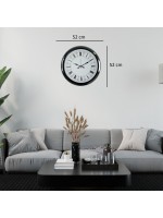 Krom Manadala Desenli 52 x 52 cm Duvar Saati