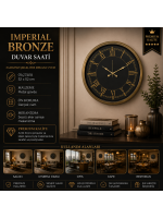 Imperial Bronze 52 x 52 cm Duvar Saati