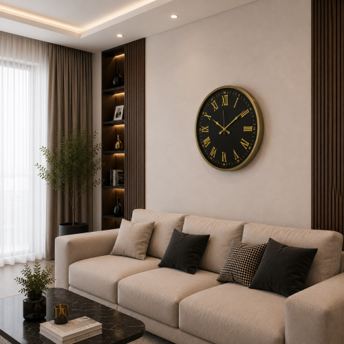 Eskitme Roma Elegant 52 x 52 cm Duvar Saati