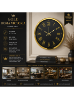 Gold Roma Victoria 52 x 52 cm Duvar Saati