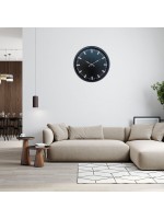 Siyah Sade & Şık 52 cm Duvar Saati