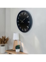 Siyah Sade & Şık 52 cm Duvar Saati