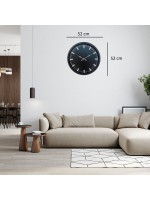 Siyah Sade & Şık 52 cm Duvar Saati