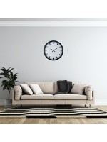 Siyah Prime İndex 52 x 52 cm Duvar Saati