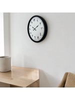 Siyah 52 cm Metal Arapça Rakamlı Duvar Saati