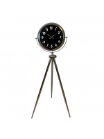 Krom Regal Sılver 150 x 45 cm Metal Duvar Saati