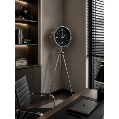 Krom Elegance 150 x 45 cm Metal Tripod Ayaklı Saat