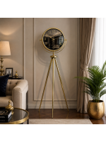 Gold Deluxe Aynalı Tripod 150 x 45 cm Ayaklı Saat