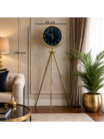 Gold Deluxe Aynalı Tripod 150 x 45 cm Ayaklı Saat