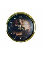 Altın Zafer Gold 40 x 40 cm Metal Atatürk Duvar Saati