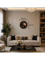Altın Zafer Gold 40 x 40 cm Metal Atatürk Duvar Saati