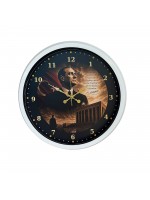 Beyaz Büyük Miras 40 x 40 cm Metal Atatürk Duvar Saati