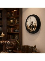 Cumhuriyet Mirası Siyah 40 x 40 Cm Metal Duvar Saati