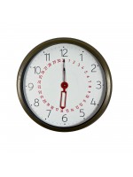 Eskitme Takvimli 40 x 40 cm Metal Duvar Saati