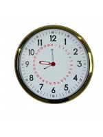 Gold Takvimli 52 x 52 cm Metal Duvar Saati