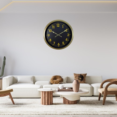 Vintage Klasik 60 x 60 cm Metal Duvar Saati
