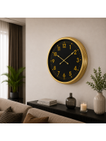 Gold Klasik Majesty 60 x 60 cm Metal Duvar Saati