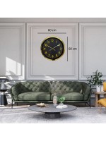 Gold Klasik Majesty 60 x 60 cm Metal Duvar Saati