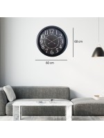 Black Legacy 60 x 60 cm Metal Duvar Saati