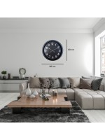 Siyah Standart Elegance 60 x 60 cm Metal Duvar Saati