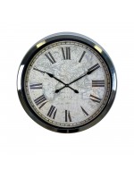 Silver Atlas 60 x 60 cm Metal Duvar Saati