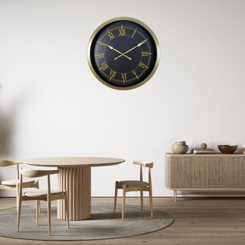 Retro Roma Rakamlı 60 x 60 cm Metal Duvar Saati