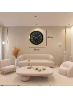 Gold Prestij Roma 60 x 60 cm Metal Duvar Saati