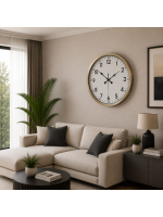 Eskitme Standart Büyük Boy 80 cm Metal Duvar Saati