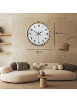 Eskitme Standart Büyük Boy 80 cm Metal Duvar Saati
