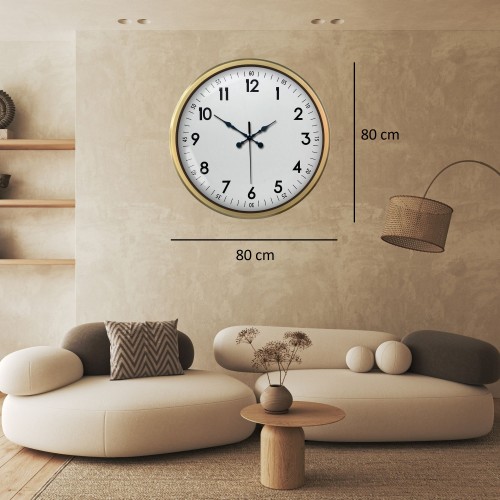 Eskitme Standart Büyük Boy 80 cm Metal Duvar Saati