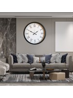 Siyah Elegance Büyük Boy 80 cm Metal Duvar Saati