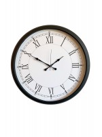 Siyah Elegance Büyük Boy 80 cm Metal Duvar Saati