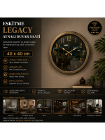 Eskitme Legacy Aynalı 40 x 40 cm Duvar Saati