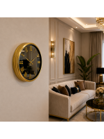 Gold Majestic Aynalı 40 x 40 cm Duvar Saati