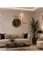 Gold Majestic Aynalı 40 x 40 cm Duvar Saati